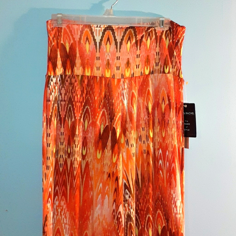 NWT Zac & Rachel Orange Wide Leg  Pants Size M
